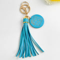 Engraved Mama Wood Disc Keychain With Tassel Charm view 11