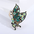 Oversized Crystal Butterfly Brooch in Six Jewel Tone Palettes view 2