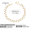 Gold Bead Stone Necklace Bracelet Set Ten Stone Options view 11