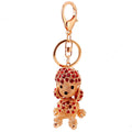 Rhinestone Dog Keychain With Gold-Tone Split Ring And Clasp view 5