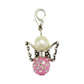 Pink Rhinestone Butterfly Angel Charm With Lobster Clasp view 5