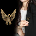 Gold Tone Eagle Two Designs Metal Brooch Pin for Jackets and Lapels view 4