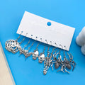 Skull, Moth, Skeleton, Spider, Butterfly And Pink Ribbon Dangle Earring Sets view 4