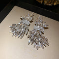 Silver Crystal Statement Earrings in Three Cascading Designs view 6