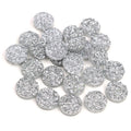 Round Glitter Resin Cabochons in Ninety-Three Color and Size Options view 7