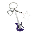 Metal Guitar Keychain With Star Charm And Heart Clasp, 24 Styles view 5