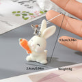 Flocked Resin Bunny Phone Strap Charms Lobster 16 Styles view 8