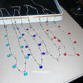 Round Crystal Charm Necklaces in Four Bright Colors view 3