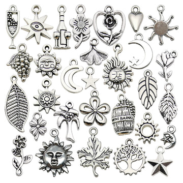Metallic Moon and Sun Metal Charms with 31 Listed Options
