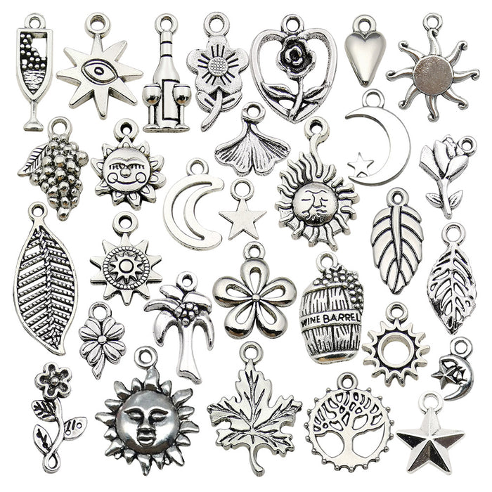 Metallic Moon and Sun Metal Charms with 31 Listed Options
