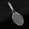 Silver-Tone Tennis Racket Golf Club Sport Charm Pendants Two Styles view 2