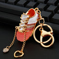 Jelly Sneaker Keychains in Pink and Blue with Four Braided Wrist Loops view 7