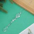 Clear Crystal Icicle Christmas Tree Hanging Ornaments view 8