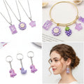 Purple Star and Heart Glossy Charms with 39 Listed Options view 4