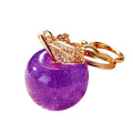 Glitter Jelly Apple Keychains in Five Colors with Braided Loop Options view 5