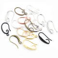 Assorted Curved Metal Earring Hook Findings in Mixed Finishes view 5