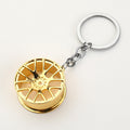 Metal Alloy Car Wheel Rim Keychain, Six Color Finishes view 6