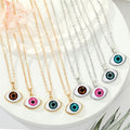 Gold and Silver Tone Realistic Eyeball Pendant Necklaces view 1