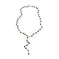 Delicate Beaded Y Drop Necklaces in Four Neutral Colorways view 5