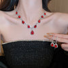 Red Teardrop Set