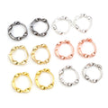 Twisted Small Hoop Earring Findings in Six Metal Finishes view 1