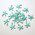 Tiny Colorful Enamel Starfish Charms in Ten Options view 11