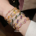Geometric Zircon Crystal Bracelets Vine and Tennis Styles view 4