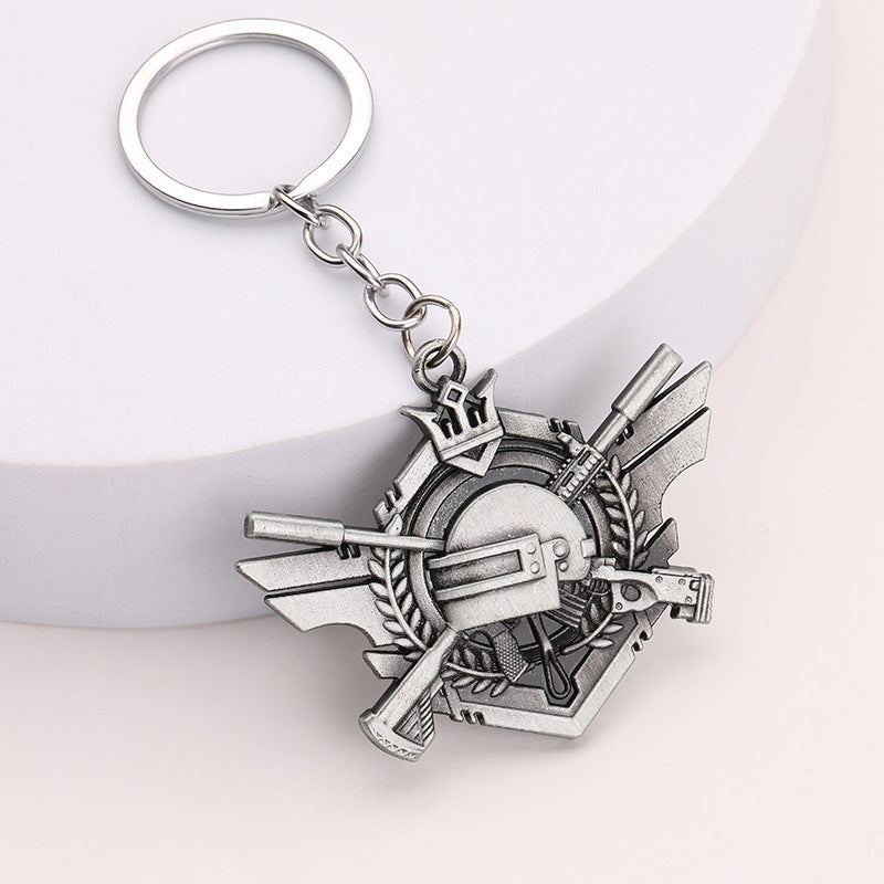 PUBG AWM 98K Rifle Zinc Alloy Metal Keychain Gift