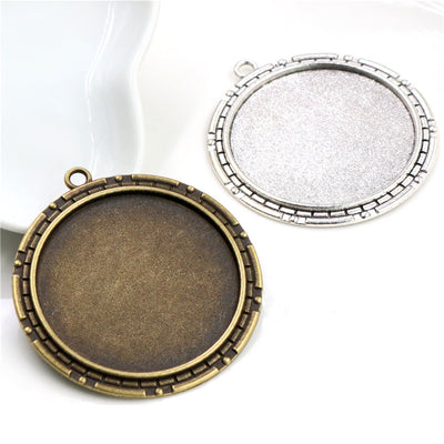 Large round pendant trays showing the overall assortment