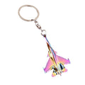 Metal Fighter Jet Airplane Model Keychain in Four Finishes view 5