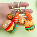 Food Charm Keychains Featuring Burger Across 5 Pictured Variations view 4