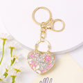 Heart Handbag Rhinestone Keychain Gold Clasp Three Colors view 6