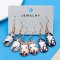 Cat Dangle Earrings, Three Pairs Per Set, Four Styles view 3