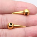 Pointed Cone Large Hole Metal Bead in Four Vintage Finishes view 5