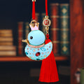 Jeweled Crown Duck Vehicle Hanging Ornaments in Five Colors and Cord Only Option view 4