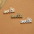 Script Love Word Metal Pendant Charm For Jewelry Making view 2