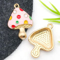 Zinc Alloy Butterfly Flower House Mushroom Charm Pendant for DIY Earrings Necklace Making