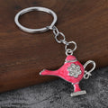 Colorful Aladdin Lamp Zinc Alloy Souvenir Gift Keychain Bag Charm