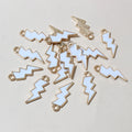 Colorful Enamel Lightning Bolt Charms in Six Color Options view 9