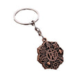 Eight Auspicious Symbols Metal Keychains in Three Antique Finishes view 5