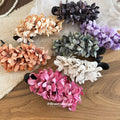 Fabric Flower Cluster Duckbill Hair Clip Seven Color Styles view 4