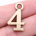 Metal Number Charms Zero Through Nine in Detailed Metal Finishes for Jewelry Making view 4