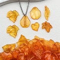 Yellow Leaf Glossy Charms with 11 Listed Options for DIY Jewelry Making view 4