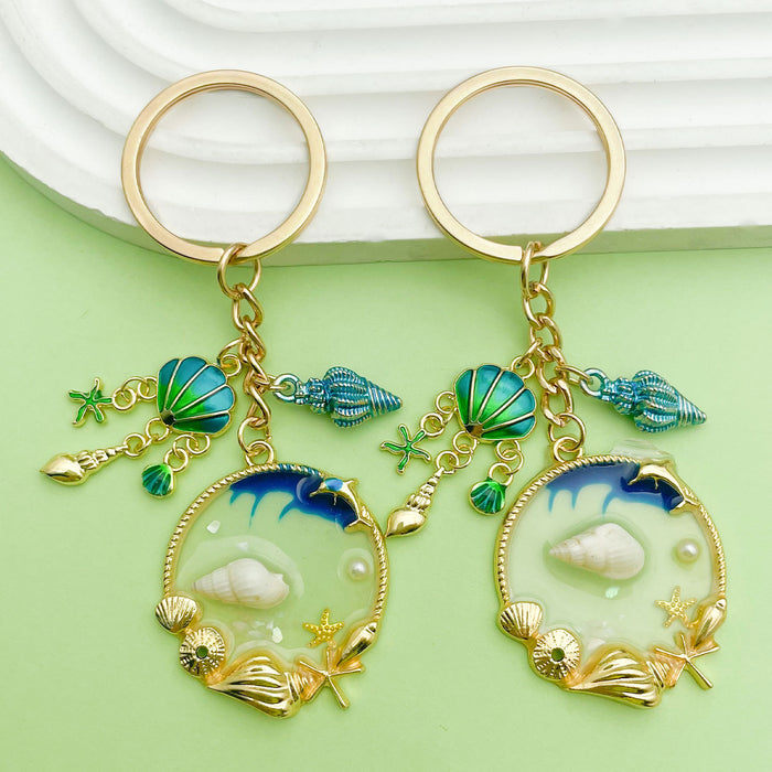 Starfish, Conch and Shell Charm Keychains Featuring Blue Starfish Across 59 Variations