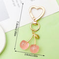 Heart Charm Keychains Featuring Pink Cherry Across 35 Pictured Variations view 6