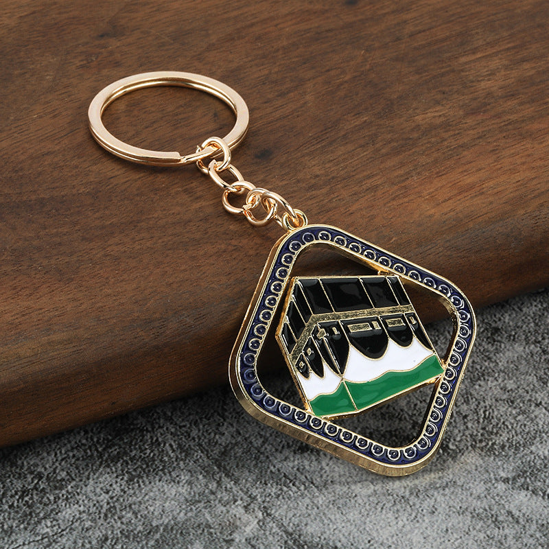 Crescent Moon Metal Keychain for Women Bag Charm and Car Keys