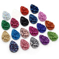 Textured Teardrop Druzy Resin Cabochons in Thirty Seven Options view 2