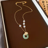 Green Disk Necklace