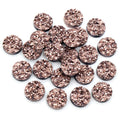 Round Druzy Cabochons with Sparkling Textured Tops in Ninety Options view 12