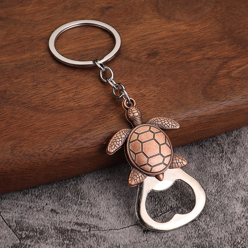 Animal Bottle Opener Zinc Alloy Souvenir Keychain with Enamel Finish